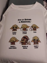 Camisetas con estampado de bebé, blusas informales de manga corta con cuello redondo, Harajuku, geniales, Tops para mujer