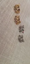 XIYANIKE-pendientes de plata de primera ley con forma de hoja para mujer, aretes pequeños, plata esterlina 925, Circonia cúbica, zirconia, circonita, zirconita, ajustable, hecho a mano