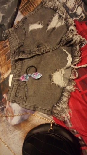 Ripped Boyfriend Styles Denim Shorts photo review