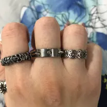 Anillo estilo Punk de acero inoxidable Para defensa propia, joyería de espinas Para Hombres y Mujeres, Joyas Para Hombres y Mujeres