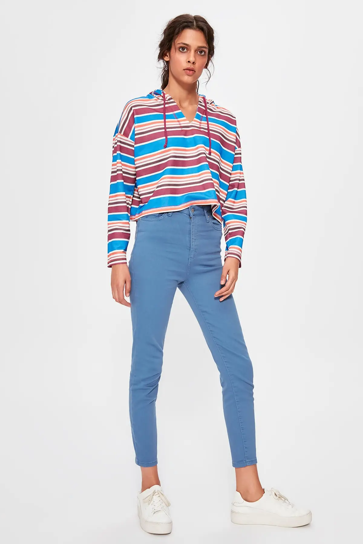 

Trendyol Blue High Waist Skinny Jeans TWOAW20JE0245