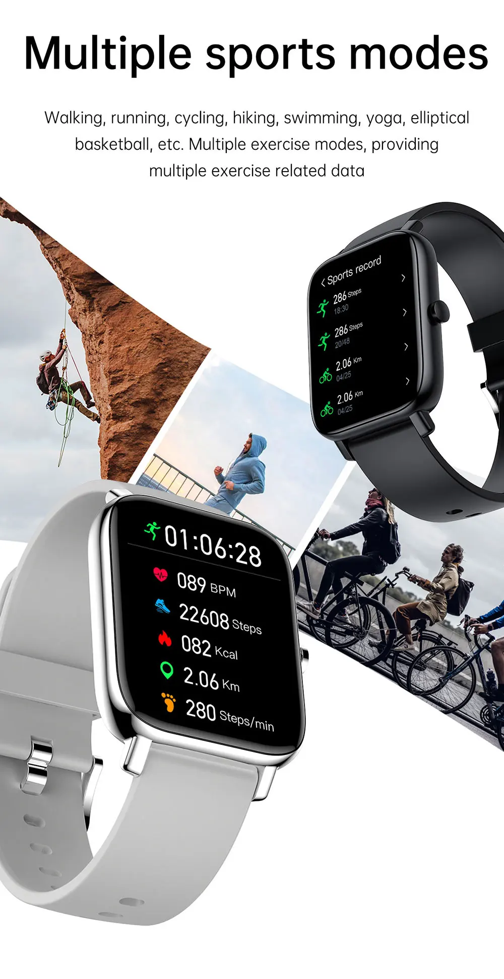 CHYCET Smart Watch Men 2022 Smartwatch Women Heart Rate Sleep Monitor Watches Sports Fitness Tracker Colok For Android IOS PK P8