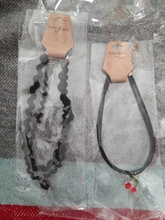 Collar de cadenas de encaje multicapa para niñas, 11 Uds., Gargantilla elástica gótica exquisita, joyería para niños