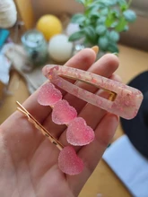 Hair-Clip Barrettes Heart Candy-Color Minimalist Sweet Girls Women Korea Lovely New 
