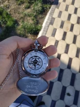 Reloj de bolsillo Vintage para Cosplay, con colgante de collar de cadena, regalo de Anime para niños, Fob, de bolsillo