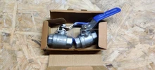 Stainless-Steel Ball-Valve Vinyl-Handle Female SS304 BSPT with 1-1/2-2P Full-Port 3/8-