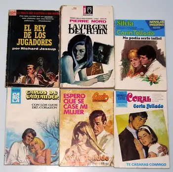 

6 PCs romance novels. Corin Tellado and other
