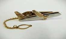 Avión forma pinza para corbata para hombre piloto de los hombres de negocios Clip de corbata gemelos de alta calidad Cierre de lazo corbata para hombres regalo de boda