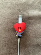 Funda protectora de silicona con dibujos animados de Kpop coreano para niños, protector para perros en forma de conejo, 5CM, Bangtan