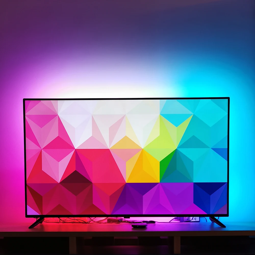 Подсветка для телевизора ПК умная подсветка Wi-Fi Alexa USB RGB Светодиодная лента