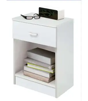 

Turin bedside table with 1 drawer in two colors.