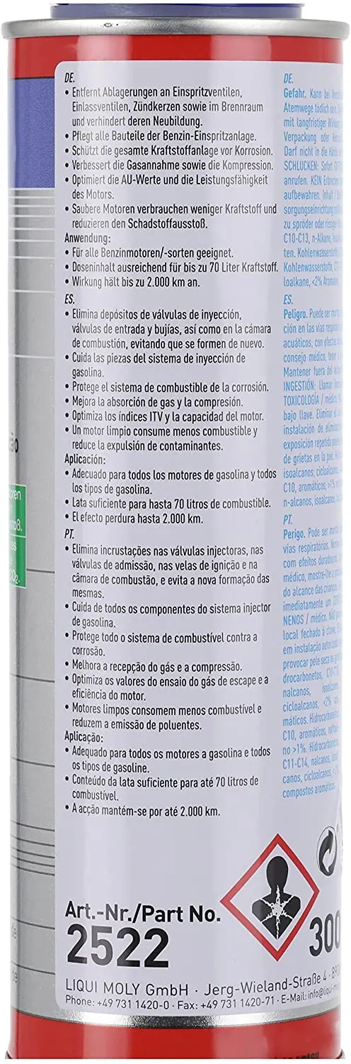 Liqui Moly 2146 1 o 2 botes Limpiador de inyectores gasolina, 250 ml, sólo  para motores DIESEL, Limpiador de inyectores, envio desde España, envio  gratis - AliExpress