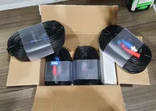 ANNKE-Cable de alimentación de vídeo BNC para CCTV, cámara AHD, DVR, sistema de seguridad, accesorios de vigilancia, 30M, 100 pies, color negro, 4 Uds. Por lote