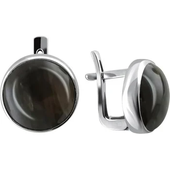 

Esthete earrings with 2 predites of black silver