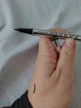 Delineador de ojos líquido negro para mujer, delineador profesional de larga duración, resistente al agua, de secado rápido, lápiz, herramientas de belleza, 1 ud.