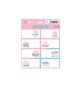 

CAROUGE BLUE & PINK ITA adhesive labels