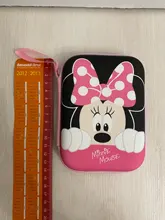 Monedero de dibujos animados de Mickey de Disney, monedero de minnie para niño y niña, bolso de almacenamiento de casco, cargador de cable de datos, caja de embrague