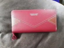 Cartera larga de piel sintética para mujer, monedero cartera borla, tarjetero, bolso de mano tipo monedero