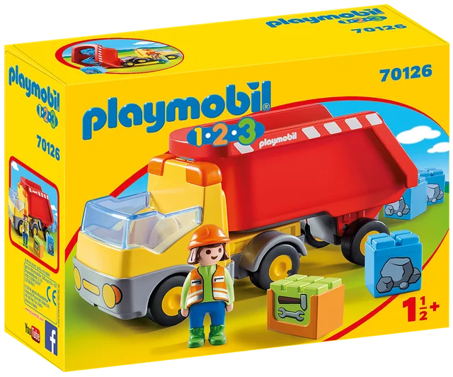 Playmobil 123 construction truck, 70126, original, kids, girls, gifts, figures, dolls, shop, with box, new, official license, hard, resistant, babies famobil _ - AliExpress Mobile