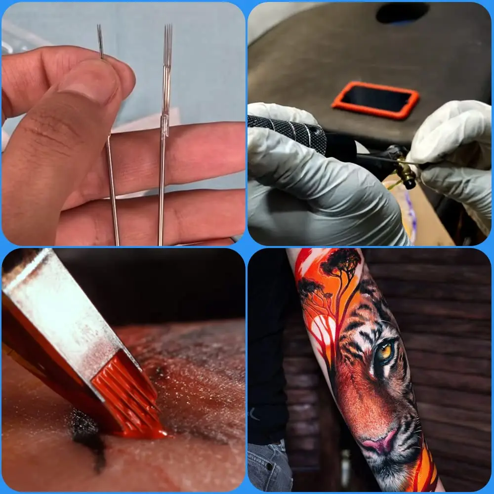 50/20//10/5PCS Sterilized Tattoo Needles 1 3 5 7 9 11 13 14 15RL RS M1 RM Tattoo Needle for Tattoo Permanent Makeup Machine 4