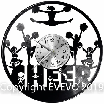 

Cheer Wall Clock Vinyl Vinyl Record Retro Clock Handmade Vintage Gift Style Room Home Decorations Great Gift