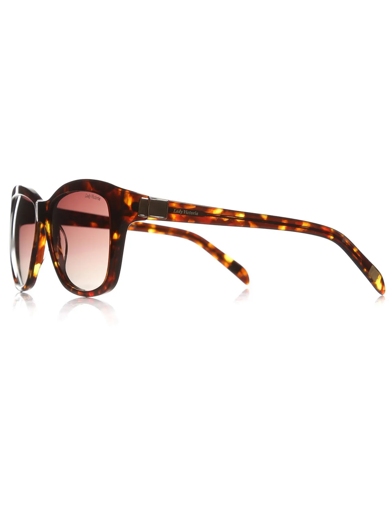 

Women's sunglasses ldy 7003 03 bone Brown organic rectangle rectangular 55-15-135 lady victoria