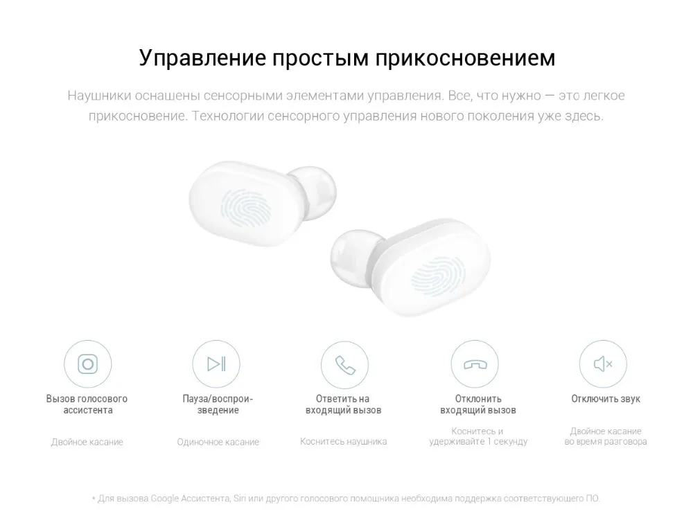 Беспроводные наушники Xiaomi Mi Наушники Mi True Wireless Earbuds TWS, bluetooth