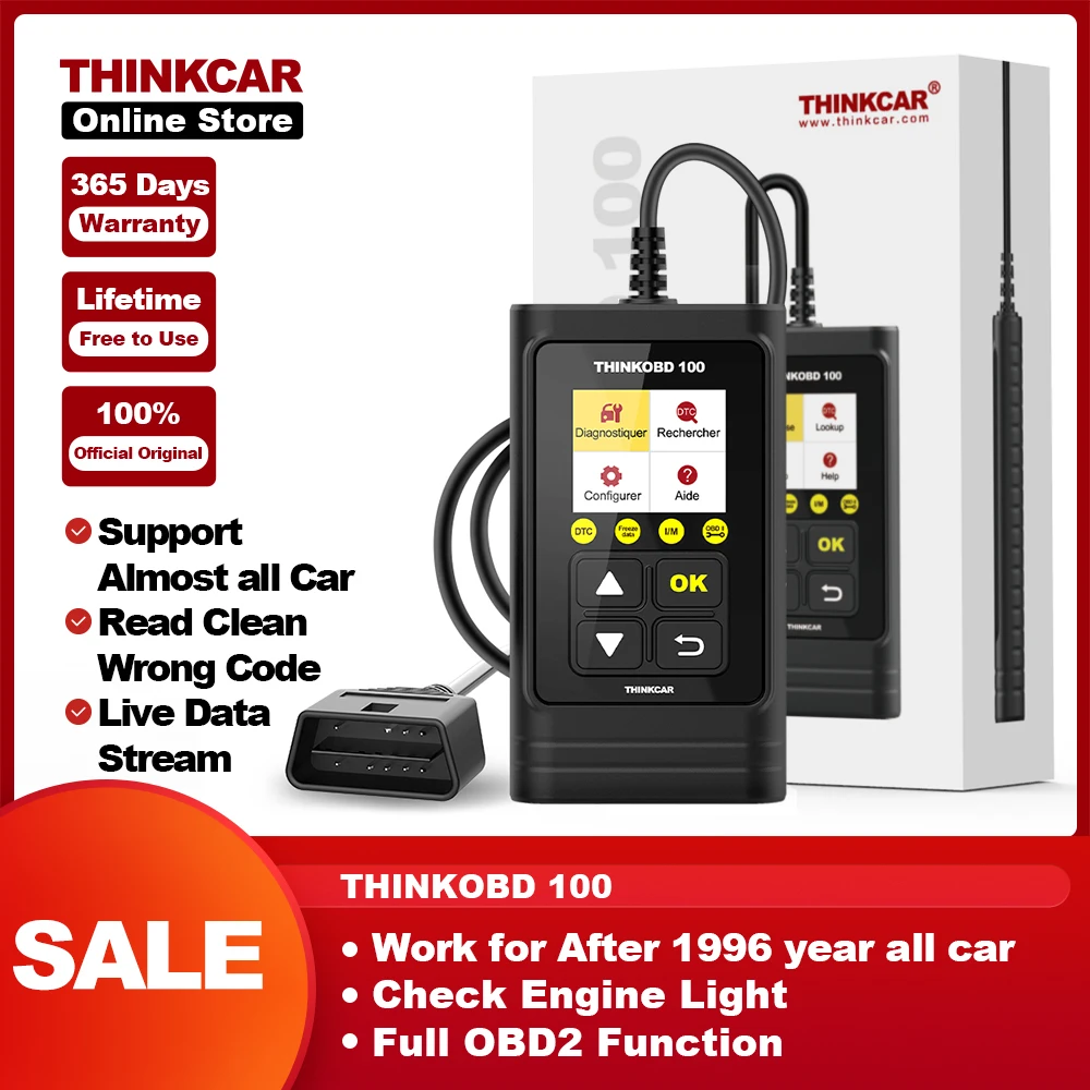 THINKCAR THINKOBD 100 Full OBD2 Functions Car Auto Scanner Diagnostic