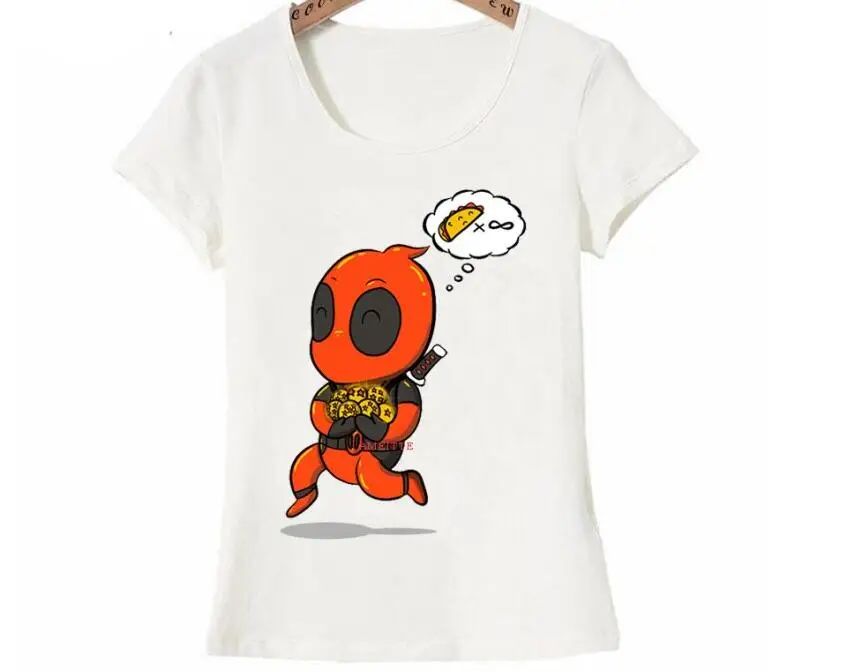 Nouveau été режим femmes футболка infini Тако фильма Дэдпул Рубашки впечатление drôle