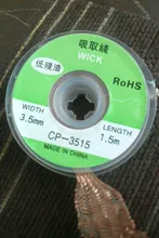 Mecha para removedor de soldadura, cable de plomo, herramienta de reparación de BGA de flujo, 1mm, 1,5mm, 2mm, 2,5mm, 3mm de ancho, 1,5 M de longitud