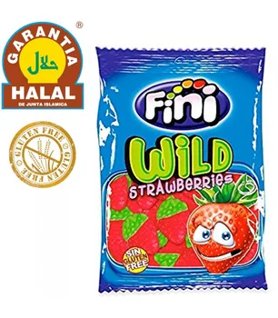 

Strawberries - Gluten Free and Halal Sweets - Chucherias Bag 100 gr