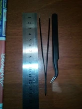 ESD Tweezer Electronics-Repair-Tools Anti-Static Stainless-Steel Precision Pincet 2pcs/Lot