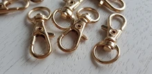 Hook Carabiner Key-Chain Bag-Parts--Accessories Buckle Lobster Metal Mini for 10pcs Rotatable