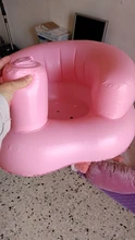 Silla de baño caliente Silla para bebés inflable de PVC, Silla de comedor, juego portátil, taburete de aprendizaje
