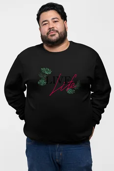 

Angemiel Wear Live Lite Black Men 'S Sweatshirt