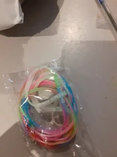 Pulsera de silicona luminosa para niños, brazalete con movimiento de letras de colores caramelo, correa de goma estampada, joyería para bebé, 10 Uds.