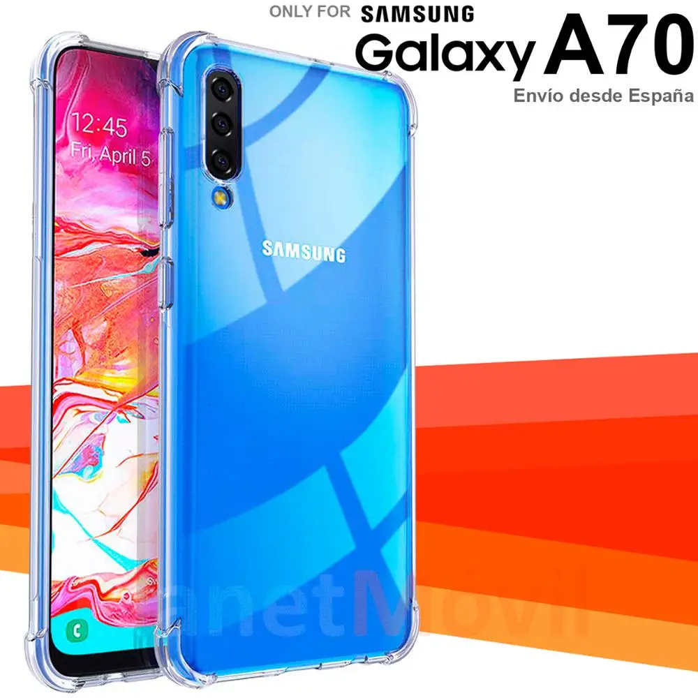 Stand Case Shock With Corners Reinforced Compatible With Samsung Galaxy A70 100 Transparent Anti Shock Phone Case Covers Aliexpress