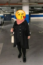 Coat Hoodie Streetwear Black Trench Female Long-Print XITAO Plus-Size Women Spliced Casual