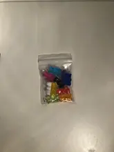 Mini abalorios de oso de goma de 22x11mm, 10 Uds., Color caramelo, para hacer aretes, colgantes, collares, joyería creativa DIY