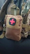 Kit de primeros auxilios militar portátil, bolsa vacía, bolsa resistente al agua para senderismo, viaje, casa, coche, tratamiento de emergencia