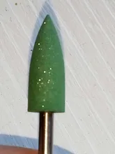 ASWEINA 1 Uds puntiagudo hacen cabeza 7 colores de goma y carburo de silicio tampón de uñas de manicura de uñas accesorios de taladro herramientas