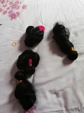 Vallbest-extensiones de cabello humano Remy ondulado mechones de pelo Natural brasileño negro, 1/3/4 unids/lote, 100%