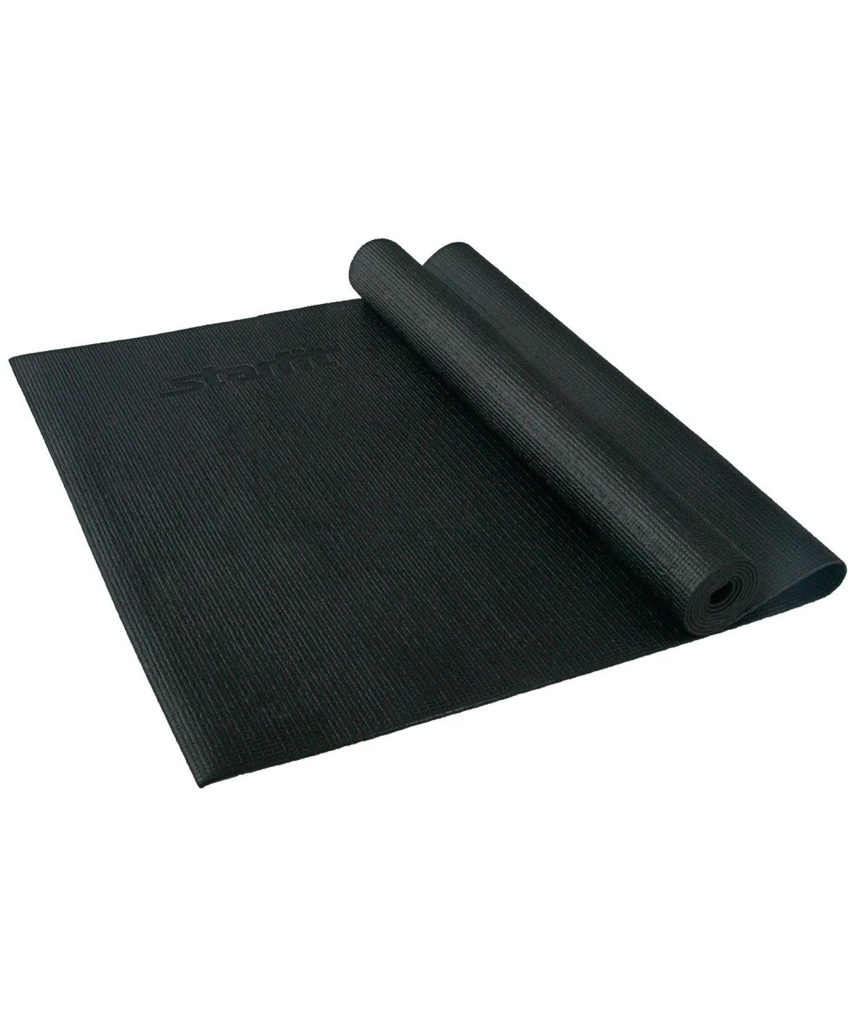 Коврик для йоги Starfit Fm-101, Pvc, 173x61x0,3 см, черный