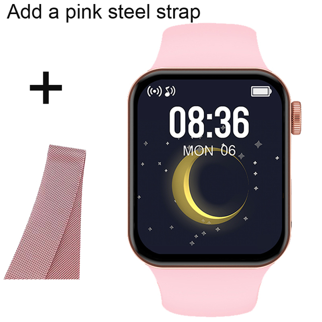 IWO Smartwatch Smart Watch Series 7 Double Button Heart Rate Monitor Dial Call Smart Watches Men Women For IOS Android