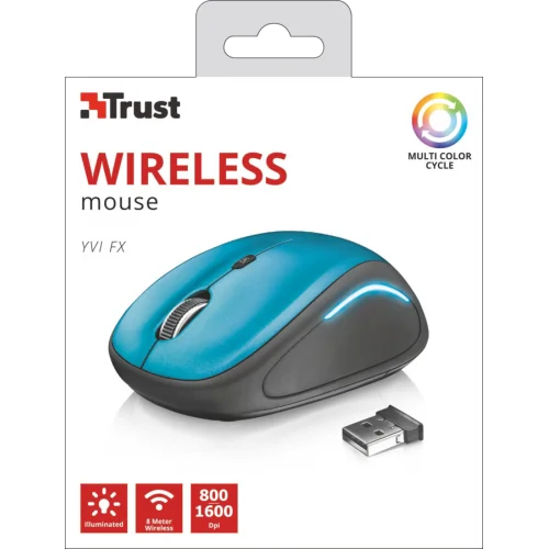 Мышь Trust Yvi FX- blue