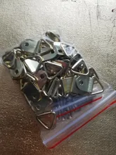 50 Uds. De ganchos de pared de fotos con tornillos, dorados, plateados, negros, triangulares, colgantes de aceite, cuadro con imagen de espejo