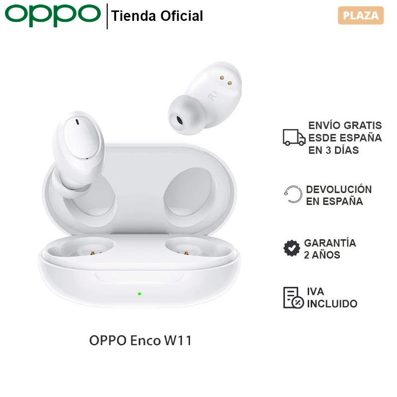 OPPO Enco W11 Bluetooth headset enhanced bass battery up to 20 hours use wireless with microphone | Электроника