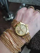 Venta caliente relojes de pulsera de las mujeres Cadena de aleación a la moda oro señoras reloj de cuarzo Casual Relogio femenino Ceasuri mujeres Bvlgari