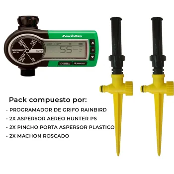 

Pack irrigation faucet Rain Bird + 2 Diffusers Hunter