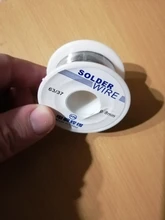 Alambre de soldadura 0,8/1,0 63/37 flujo 2.0% 45FT plomo de estaño fundido Rosin núcleo soldadura rollo de alambre de soldadura